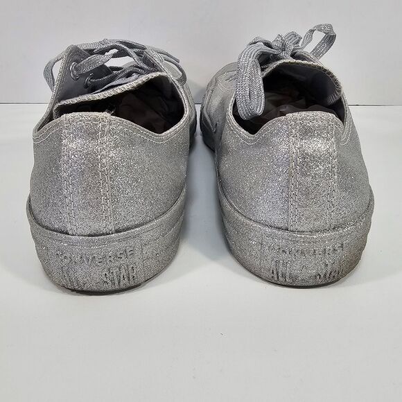 Converse Chuck Taylor All Star Silver Glitter Low Top Sneakers Unisex M 11 W 13 main image 5